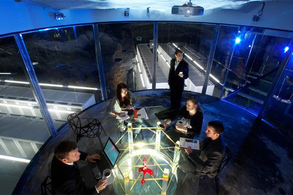 The "moon room" at WikiLeaks new home. Seriously.